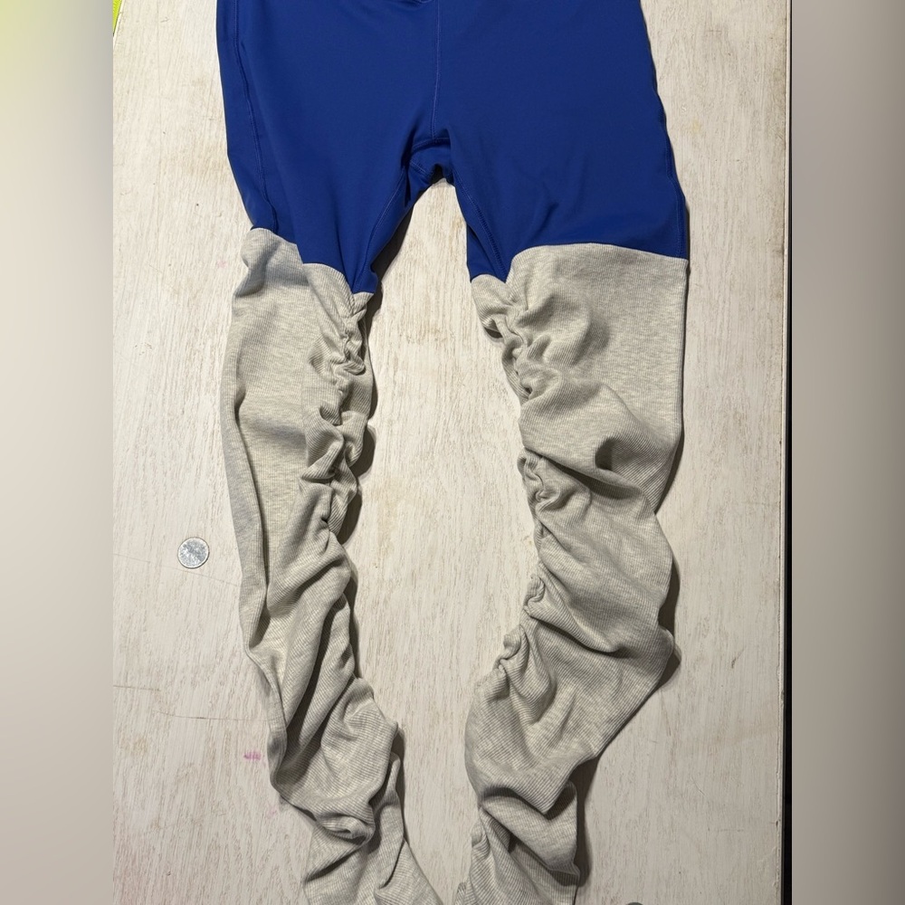 Stylish Blue and Gray Women's Leggings